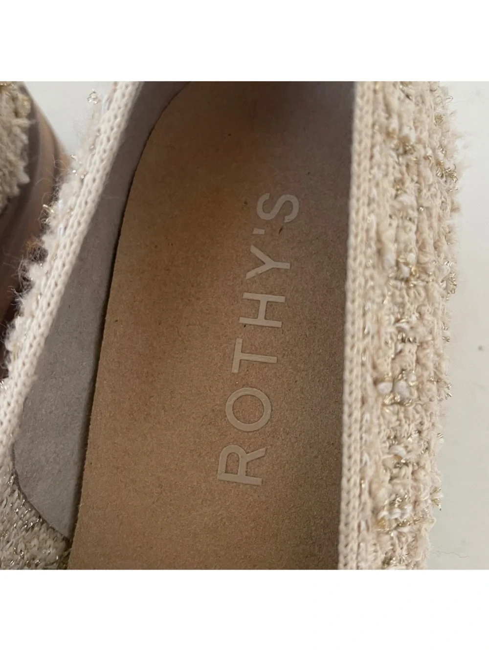 ROTHY’S LIMITED EDITION RARE SNOWCAP BOUCLE TWEED LOAFER 6.5